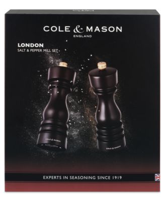 London Wooden 7" Salt & Pepper Mill Gift Set