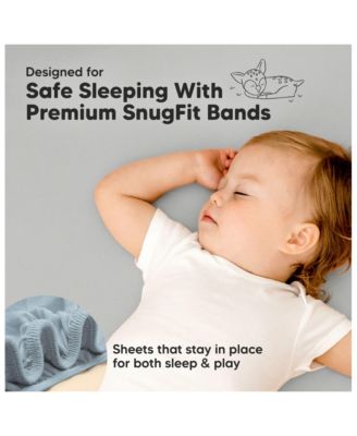 2-Pack Mini Crib Sheets, Pack and Play Sheets Fitted, Pack N Play Sheets, Organic Fitted Crib Sheet Cover