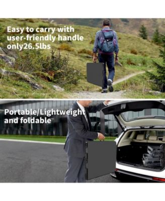 6 ft Plastic Folding Table Portable Fold-in-Half Table for Outdoor