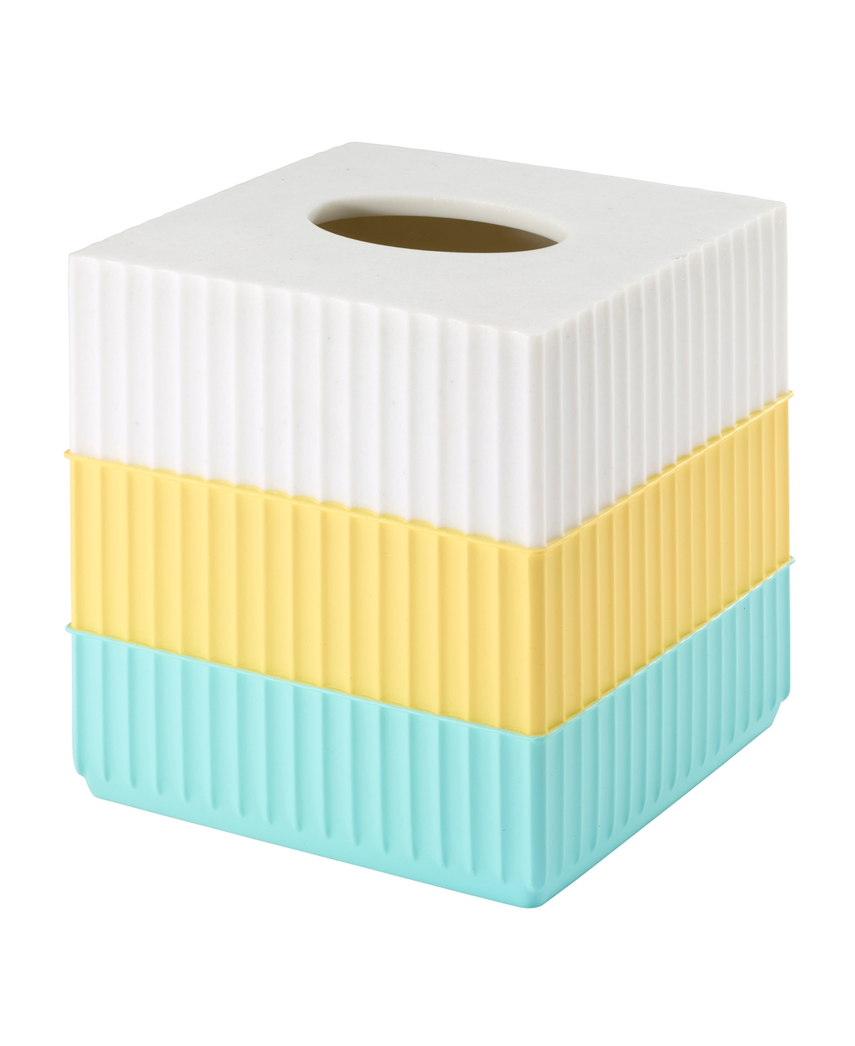 Clubhouse Stripe Tissue Cover - Blue