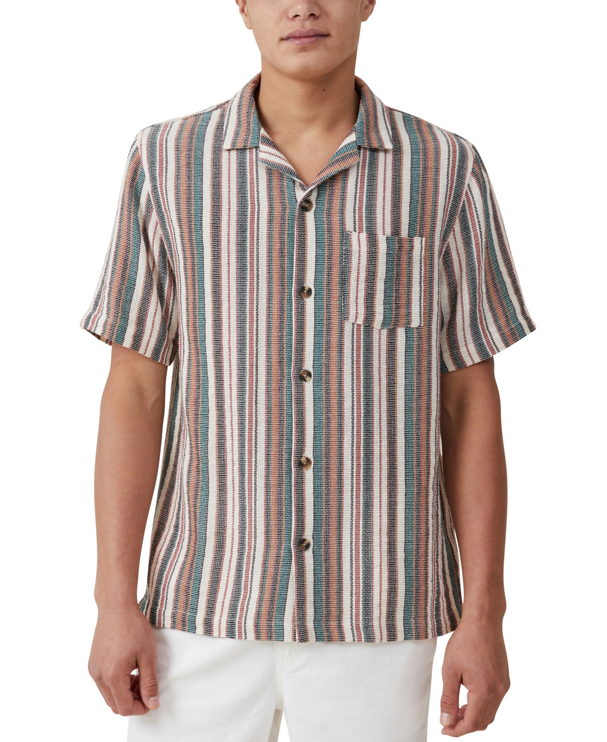 Shop Cotton On Men's Palma Short Sleeve Shirt In Multi