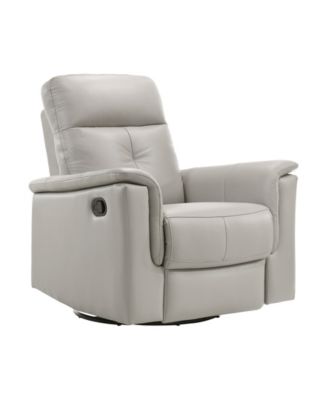 Emillia 36" Leather Swivel Glider Reclining Chair