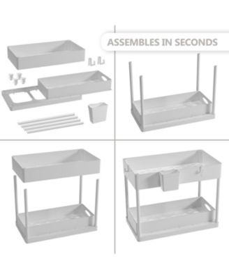 Under Sink Bathroom & Kitchen Cabinet Organizer