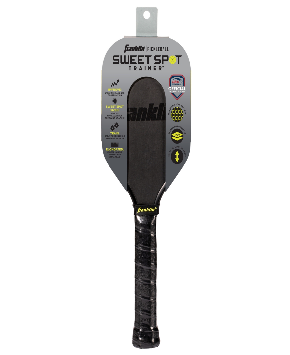 Franklin Sports Sweet Spot Training Pickleball Paddle In Black