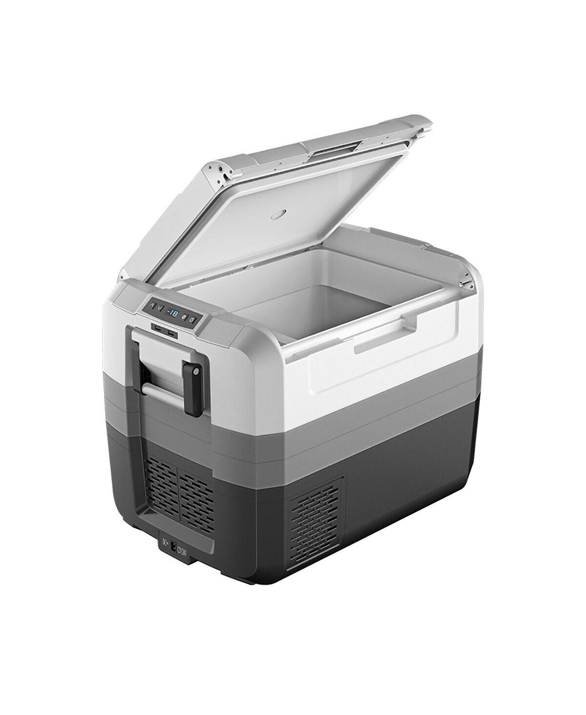 Slickblue 58 Quart Portable Electric Camping Car Cooler - Gray, Black