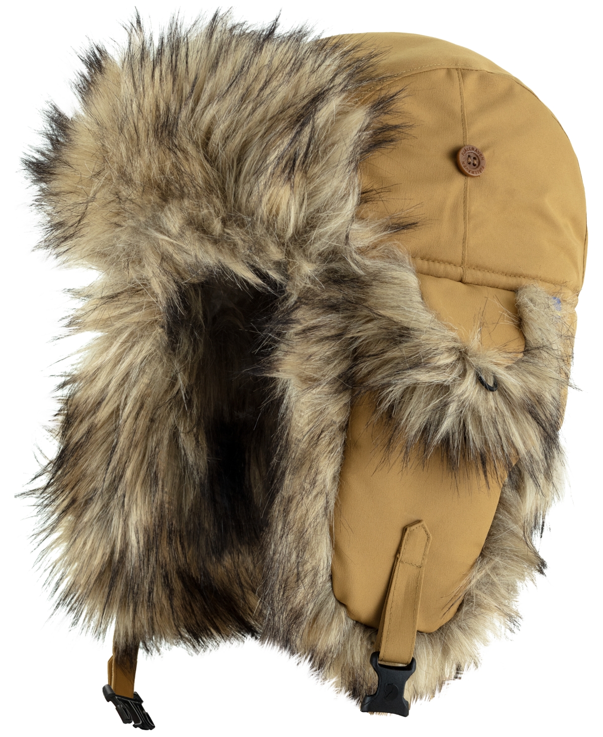 Men's Nordic Heater Faux-Fur-Trim Hat - Dark Olive