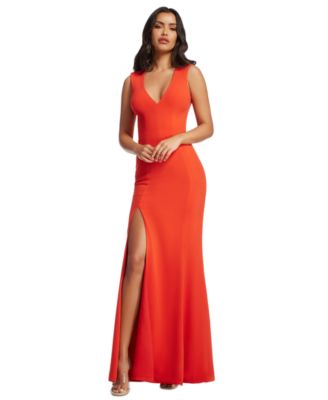 Dress the Population - Sandra V-Neck Gown