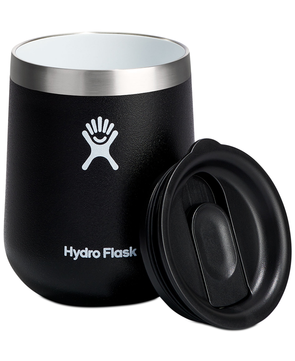 Hydro Flask 10-oz. Ceramic-insulated Stainless Steel Wine Tumbler In Black