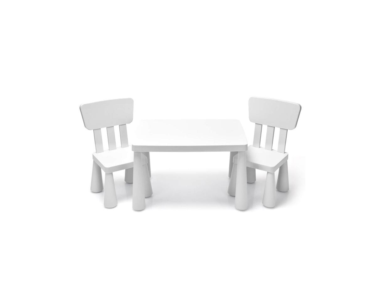 Slickblue 3 Pieces Toddler Multi Activity Play Dining Study Kids Table and Chair Set