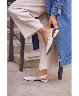 Women's Claire Square Toe Slingback Flats