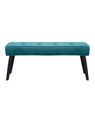Velvet Tufted Bedroom Bench for Living Room & Entryway