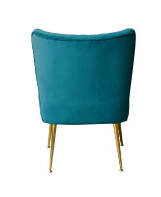 1 piece Velvet 22" Wide Upholstered Tufted Velvet Accent Chair