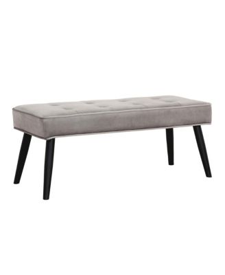 Velvet Tufted Bedroom Bench for Living Room & Entryway