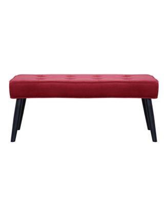 Velvet Tufted Bedroom Bench for Living Room & Entryway