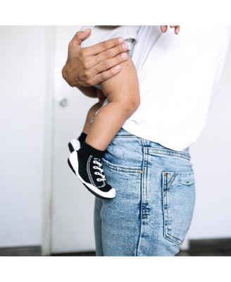 Infant Girl Boy Breathable Washable Non-Slip Sock Shoes Sneakers - Black