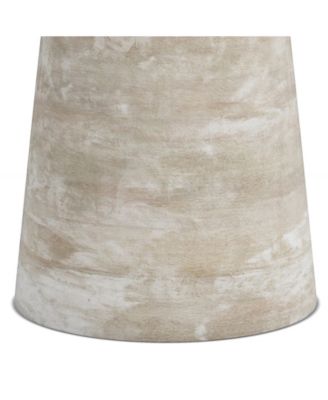Robbie Solid Mango Wood Accent Table in Distressed White Wash