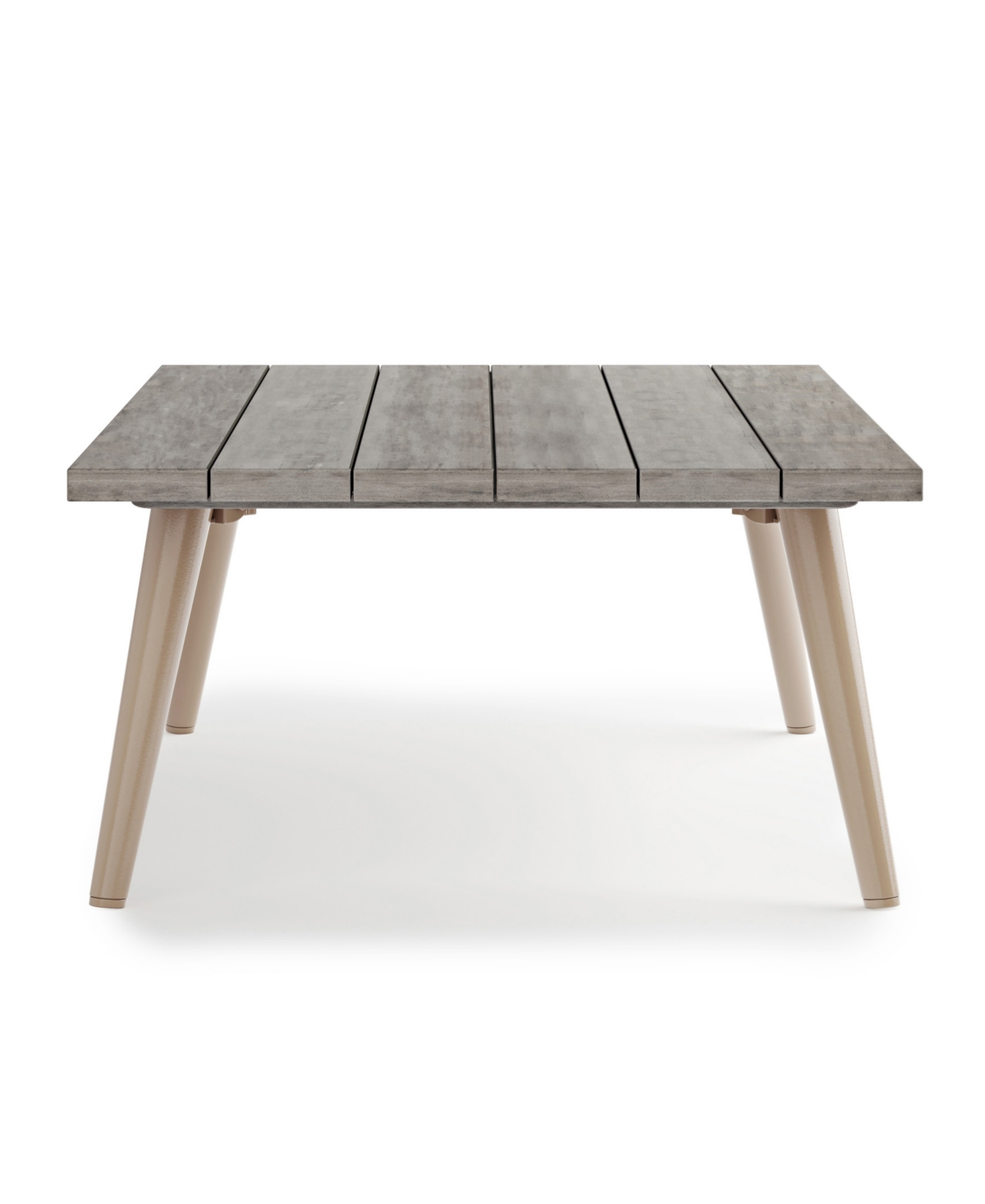 Shop Simpli Home Belize Solid Acacia Wood Outdoor Coffee Table In Distressed Weathered Grey