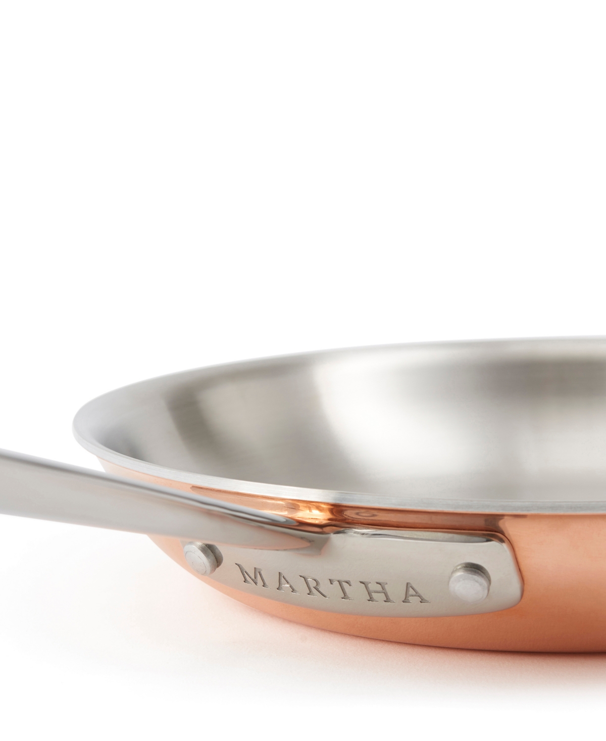 Shop Martha Stewart Collection Martha By Martha Stewart Stainless Steel 8" Saute Fry Pan In Copper