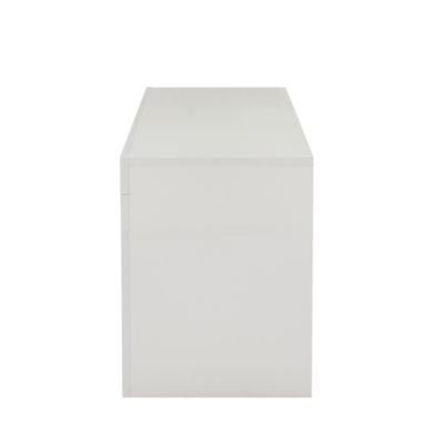  Modern TV Stand With LED Lights, High Glossy Front TV Cabinet