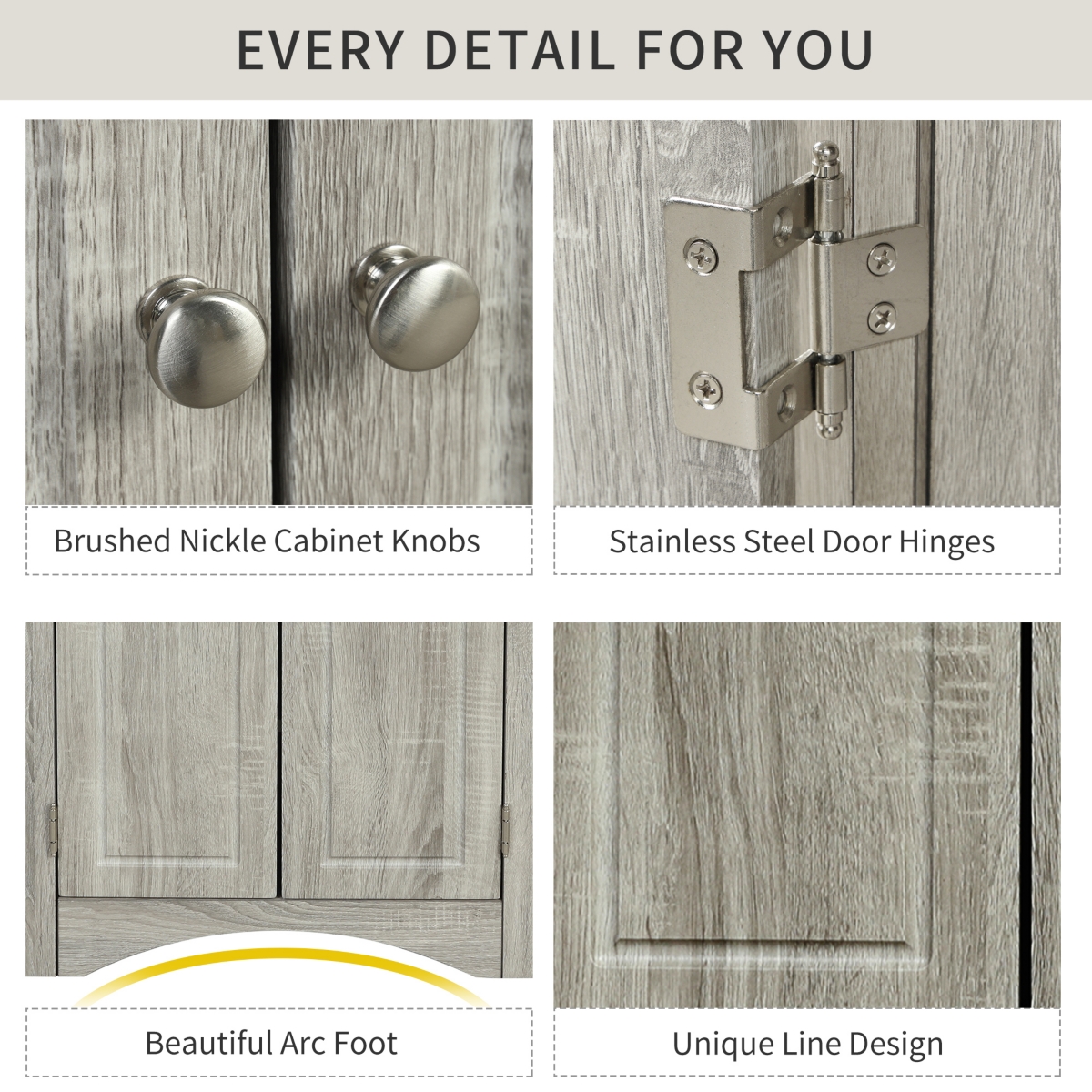 Streamdale Furniture Triangle Bathroom Storage Cabinet with Adjustable Shelves