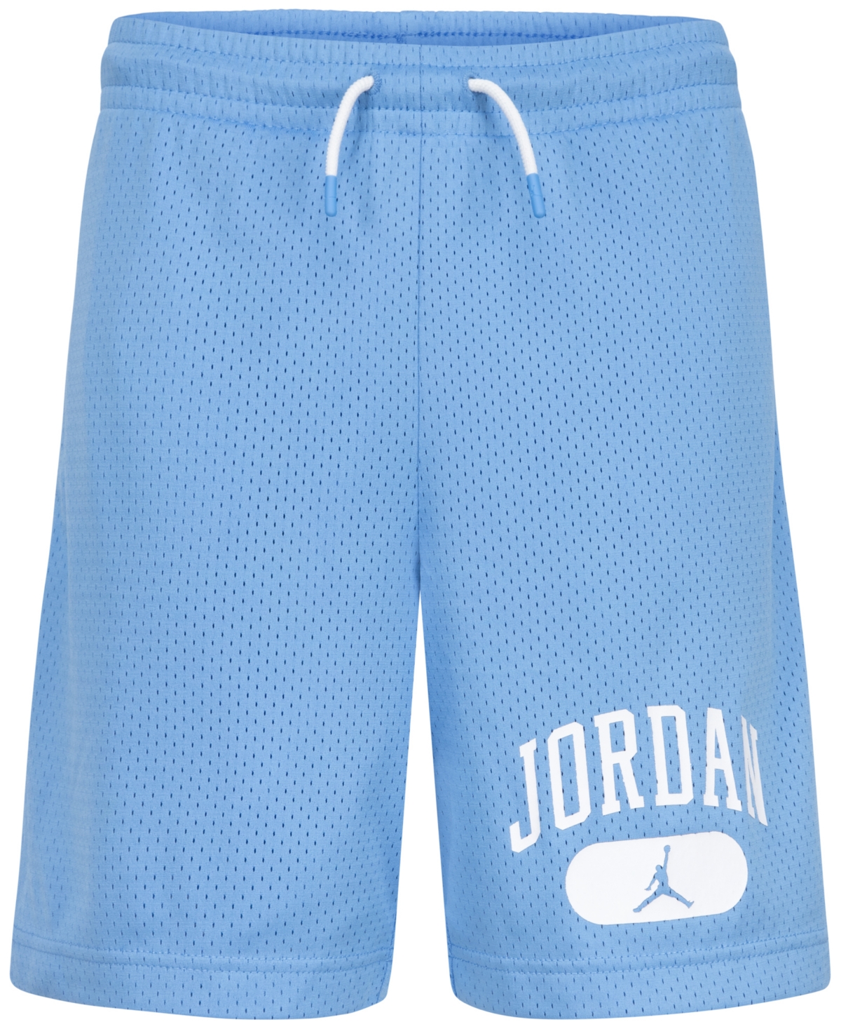 Shop Jordan Big Boys Mesh Logo Shorts In Bfunivers