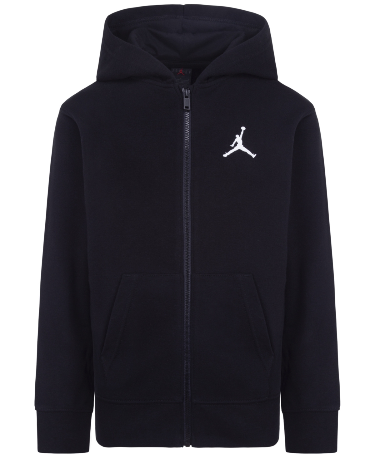 Shop Jordan Big Boys Jumpman Full-zip Hoodie In Black