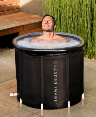 Sharper Image Ice Bath Portable Cold Plunge Revitalizing Ice Therapy