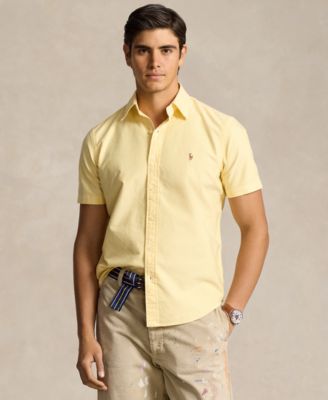 폴로 랄프로렌 Polo Ralph Lauren Mens Classic-Fit Oxford Shirt,Yellow