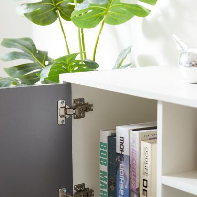 Streamdale Modern TV Stand with LED Lights