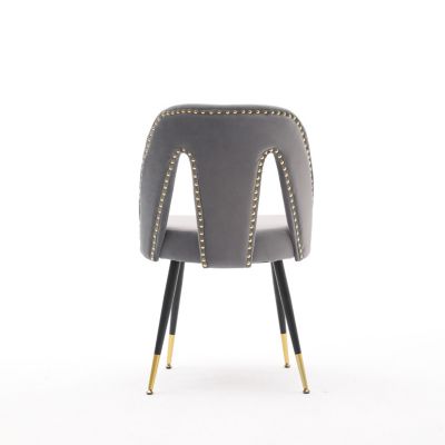Akoya Velvet Dining Chair with Nailheads