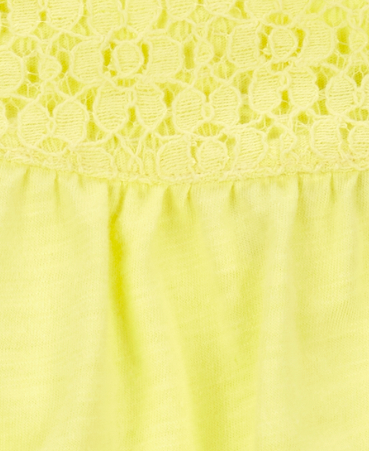 Shop Carter's Baby Girls Flutter-sleeve Cotton Romper In Yellow