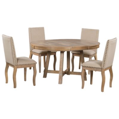 Streamdale 5-Piece Extendable Farmhouse Dining Set