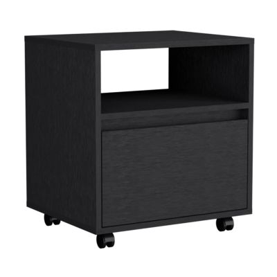 Austin Nightstand, Casters, Single Drawer