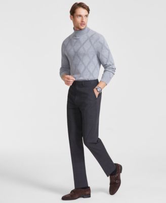 Calvin Klein - Men's Slim-Fit Plaid Dress Pants