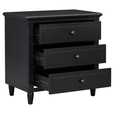 Streamdale 3-Drawer Nightstand Storage Wood Cabinet