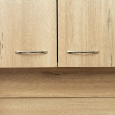 6-Door Kitchen Cabinet with Drawer & Shelves