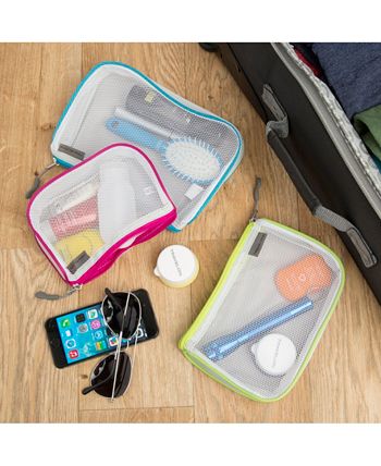 Travelon Set 4 Etichette Per Valigie Colorate Con Copertura Dati – Plastica Resistente 9x5,7 Cm