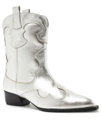 Arezzo Women's Giovanna Low Block Cowboy Booties - Macy's