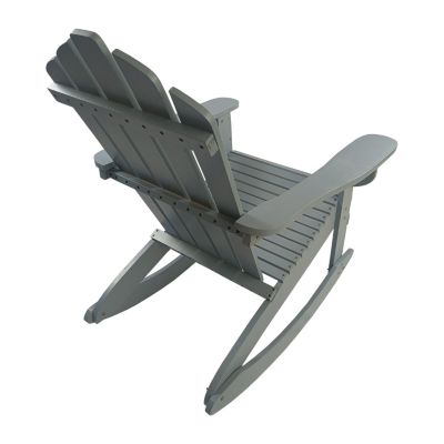 Reclining Wooden Outdoor Rocking Adirondack Chair