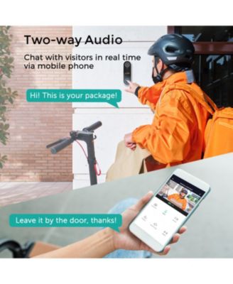 Smart WiFi Video Doorbell Camera with Chime