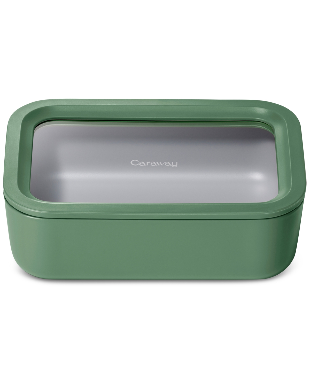 Shop Caraway 6.6-cup Glass Food Storage Container & Lid In Sage