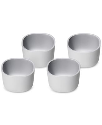4-Piece Dot Glass Nonstick Ramekins & Lids Set