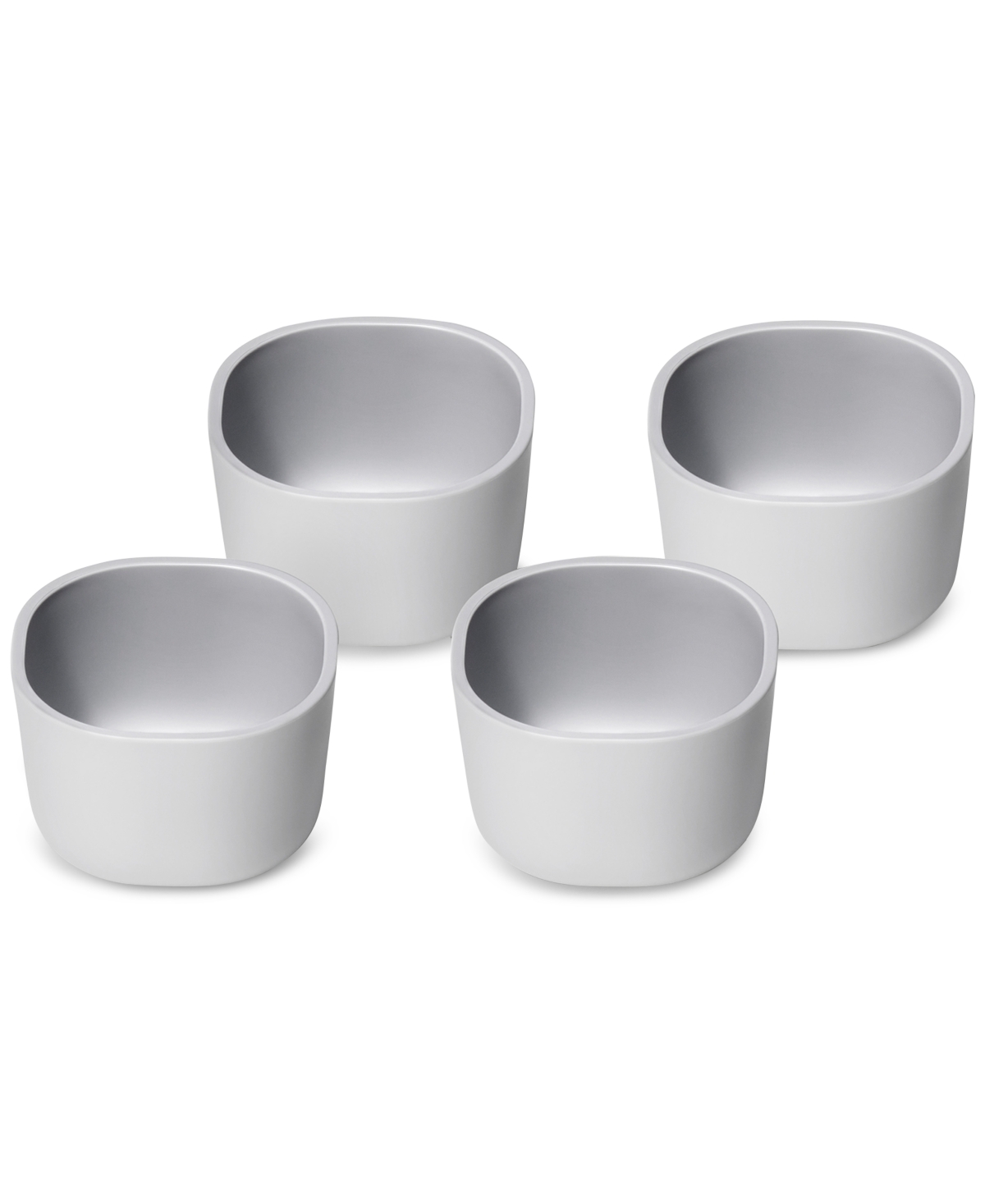 CARAWAY 4-PIECE DOT GLASS NONSTICK RAMEKINS & LIDS SET 