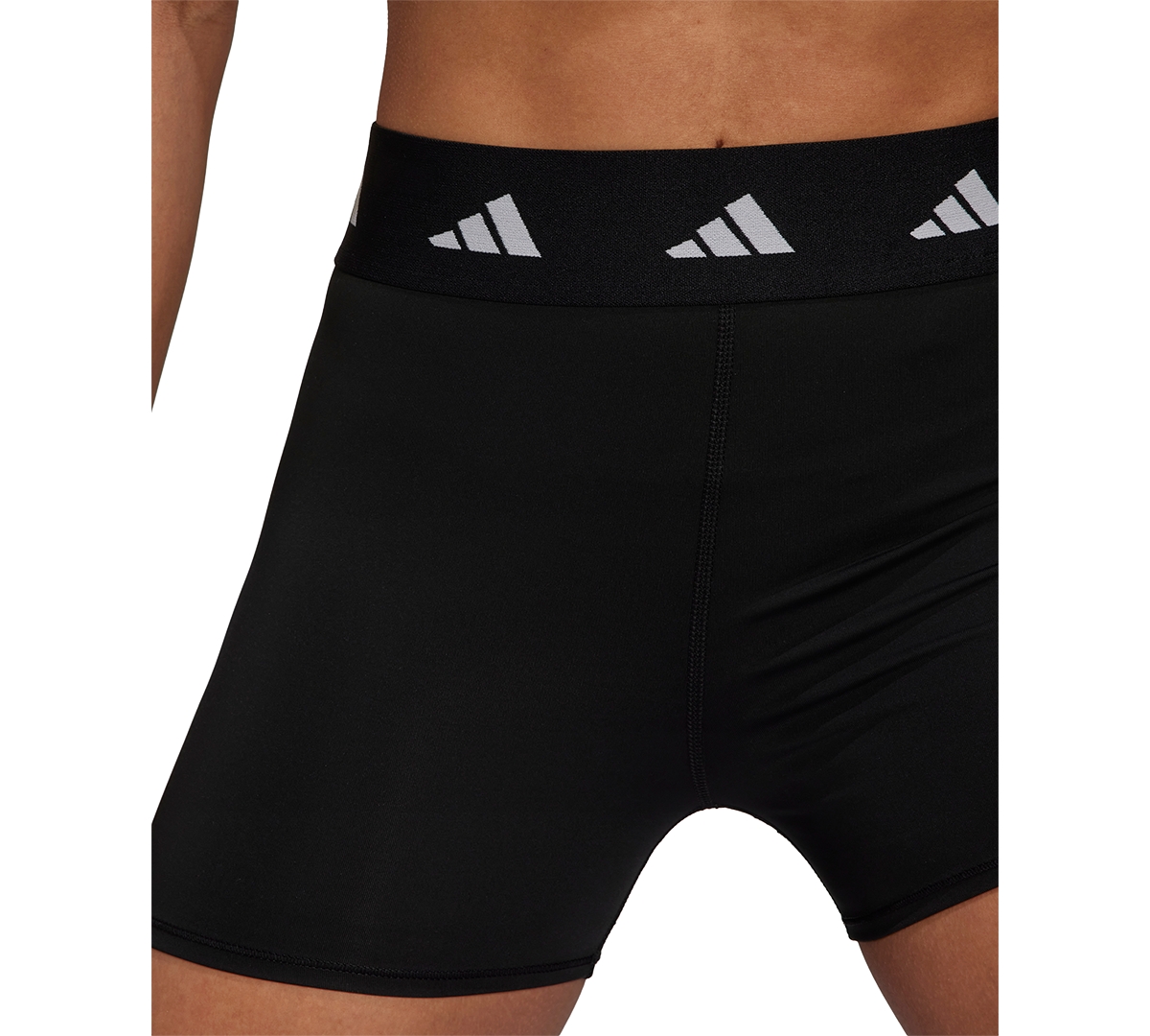 adidas Women's Techfit Elastic-Waist Biker Shorts