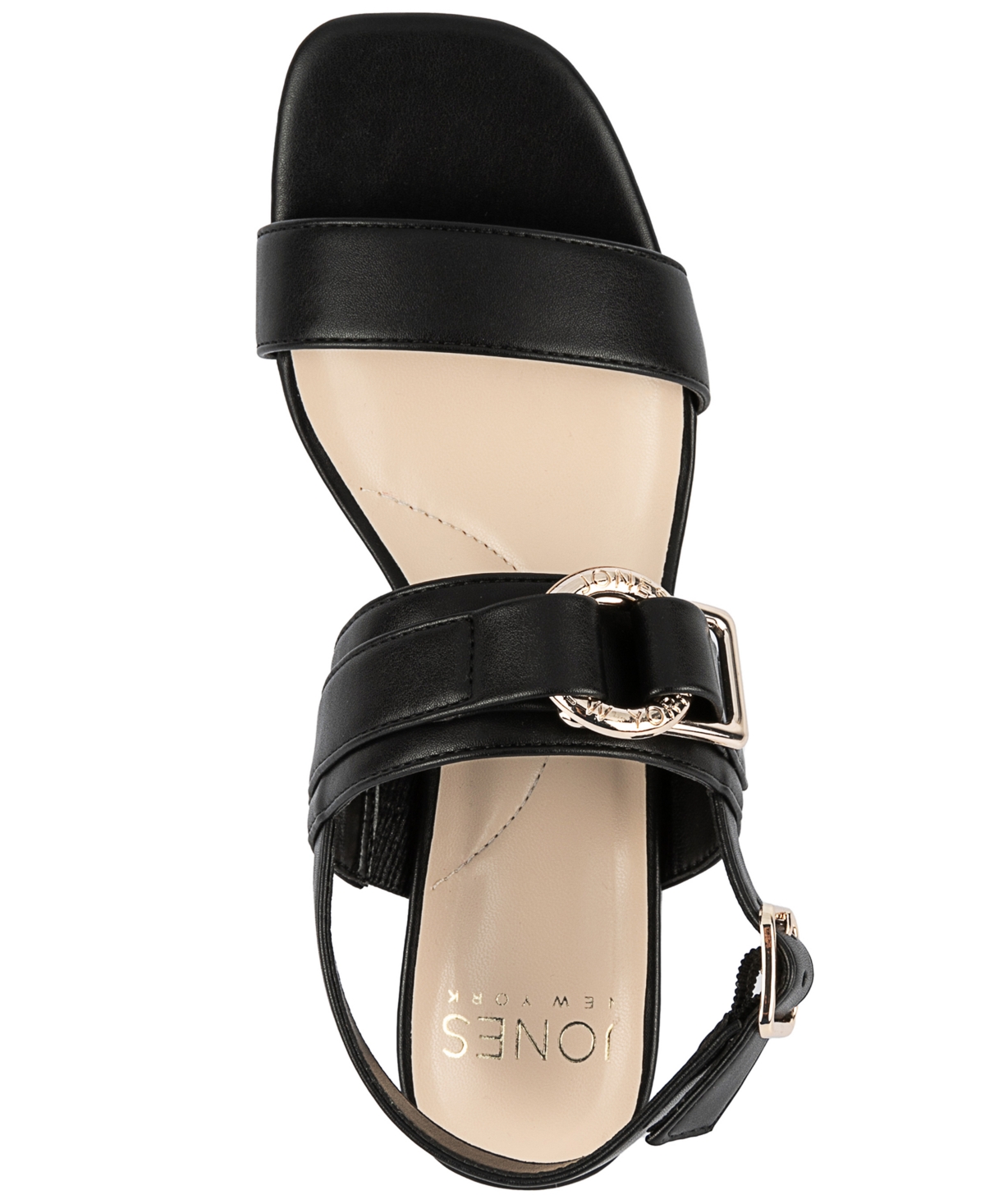 Shop Jones New York Yahssa Buckled Ring Hardware Dress Sandals, Created For Macy's In Black-b