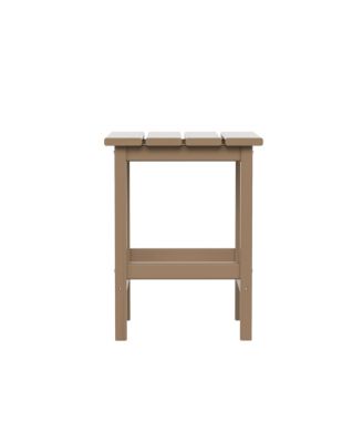 All-Weather Outdoor Patio Poly Adirondack Side Table