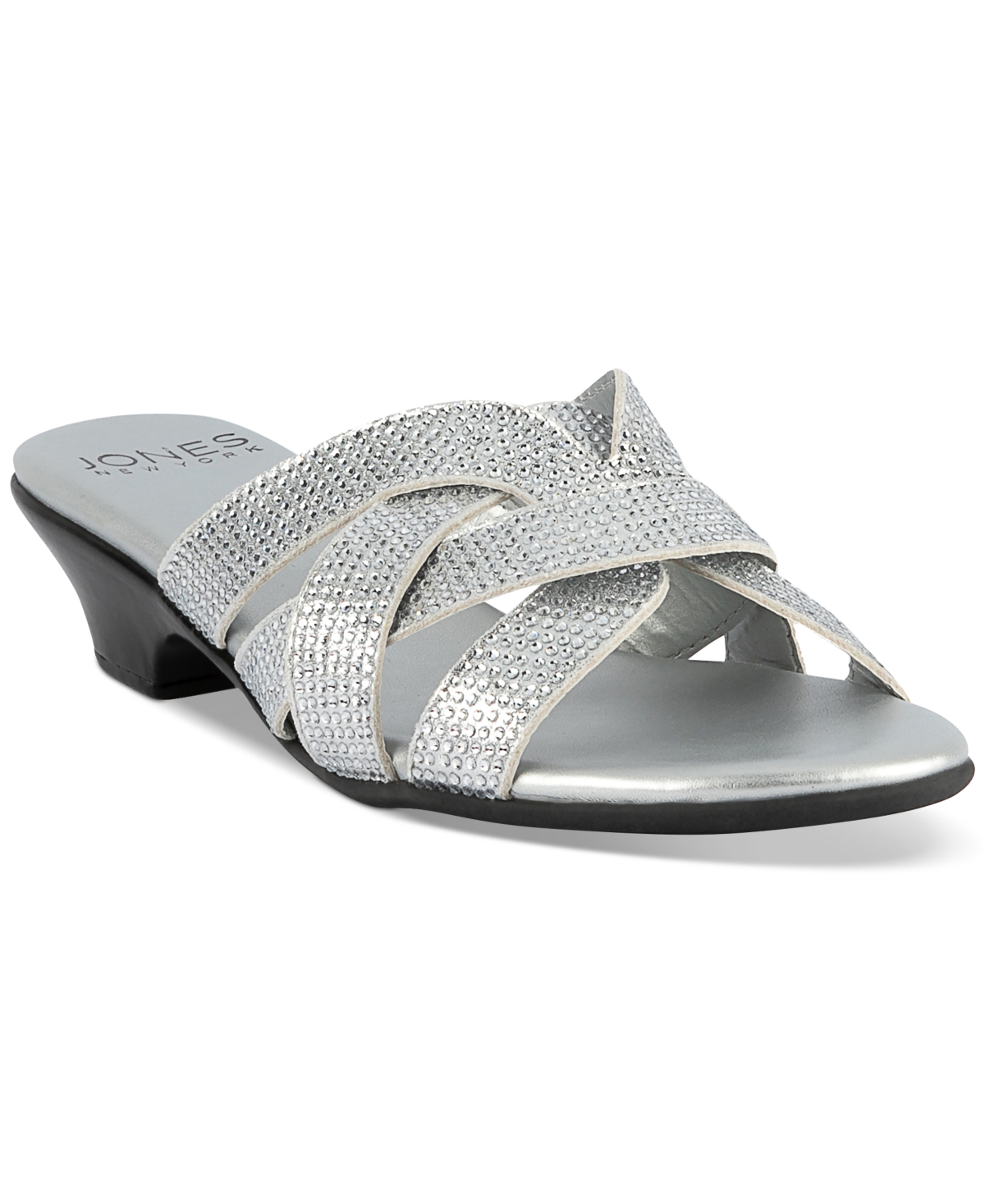 Enny Embellished Slide Sandals, Created for Macy's - Light Gold