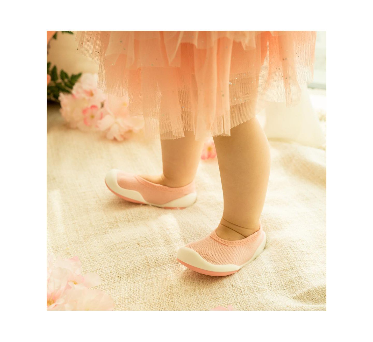 Обувь Komuello Breathable Washable Non-Slip Sock Shoes для девочек-малышей, цвет: Розовый — фото 2