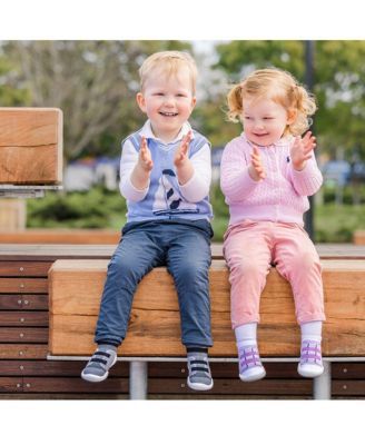 Infant Girl Breathable Washable Non-Slip Sock Shoes Walker - Violet