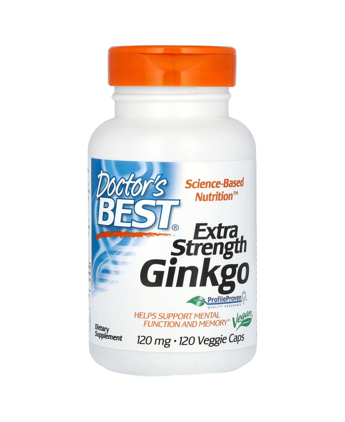 Extra Strength Ginkgo, 120 mg, 120 Veggie Caps, Herbal Supplements - Assorted Pre-pack (See Table